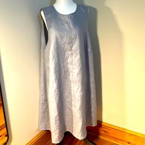 Linen A-line dress